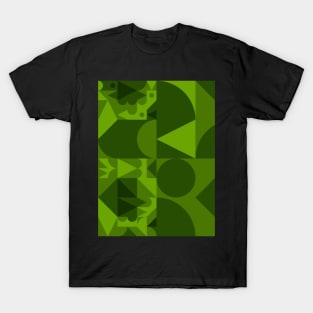 green abstract shapes T-Shirt